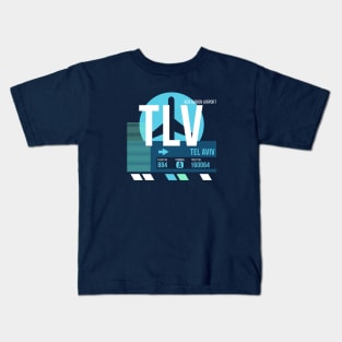 Tel Aviv (TLV) Airport // Sunset Baggage Tag Kids T-Shirt